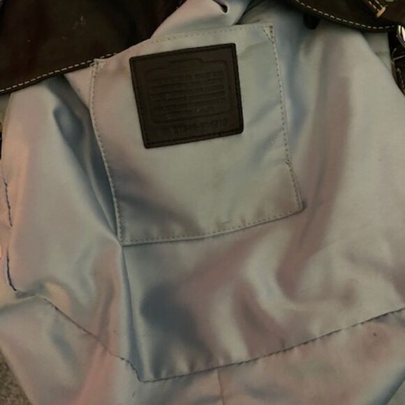 Coach #14710 Zoe Optic Black/Gray/Silver Signature Jacquard and Leather Trim - Picture 9 of 11